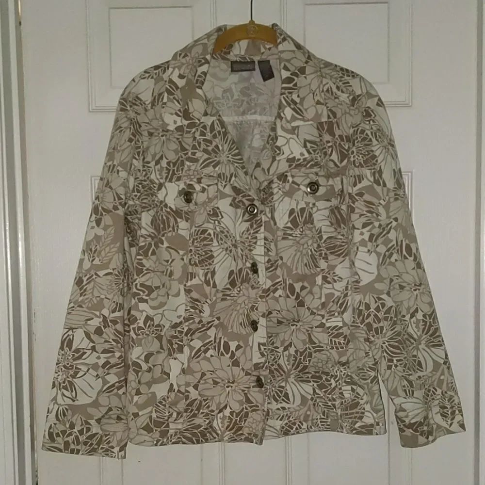 Additions by Chico's light weight Jean jacket Sz 2